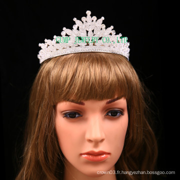 Direct Factory Rhinestone Tiara Clear Stone Crown pour le mariage